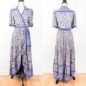 🦋LAST🦋 NWT Tulle and Batiste Brenda Wrap Maxi Dress, Lavender Gray, Small